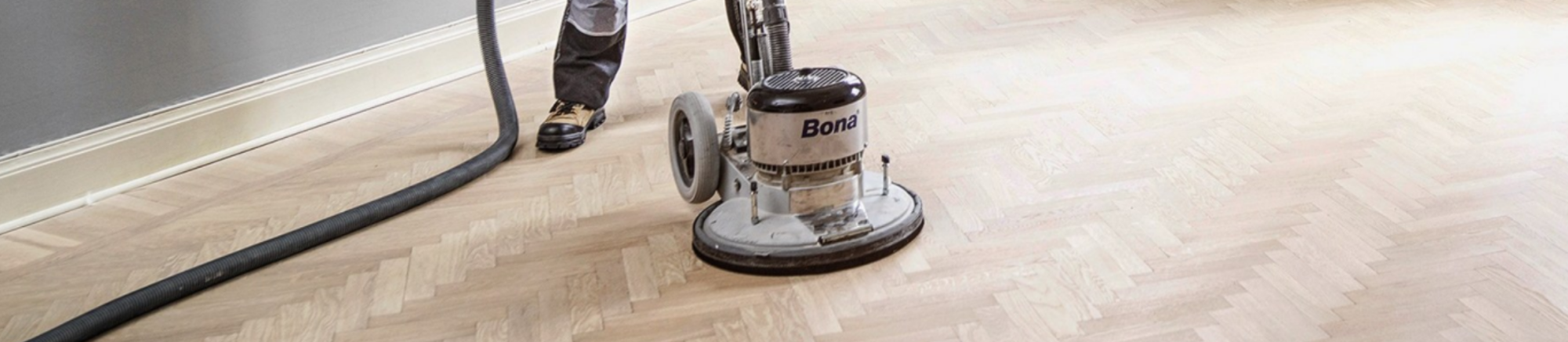 Bona sander for hardwood floor refinishing