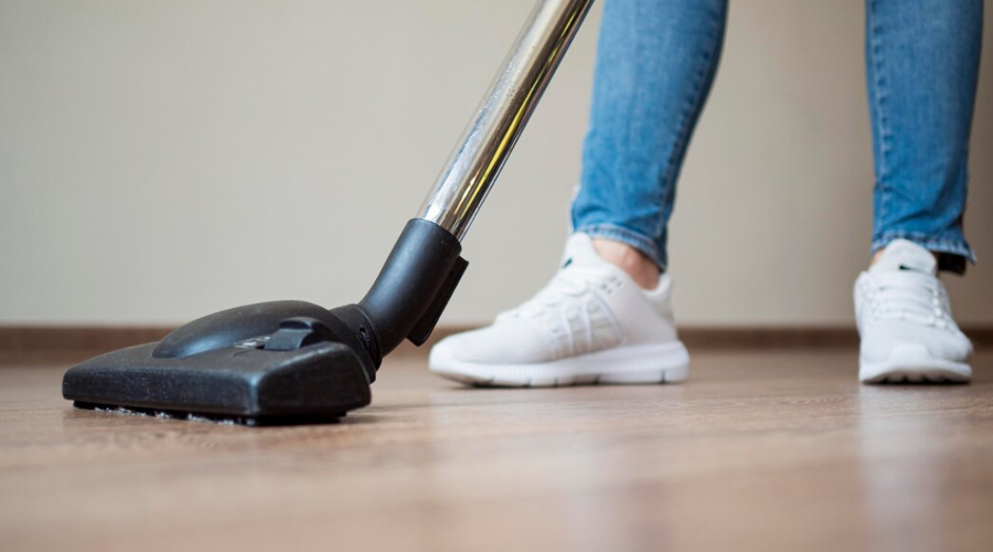 Cleaning a Floor with a Vacuum